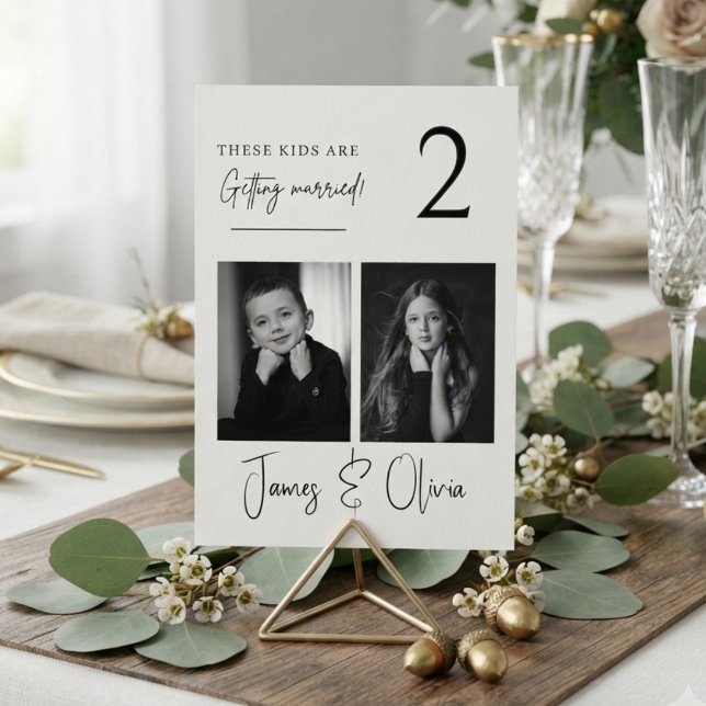 These Kids Are Getting Married Table Number (Creator Uploaded)