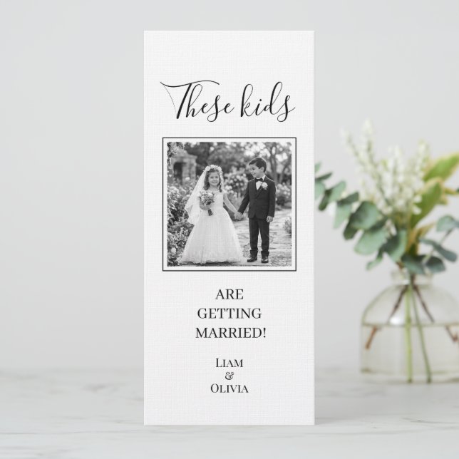 These Kids Are Getting Married, Wedding Invitation (Standing Front)