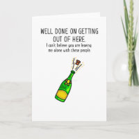 These People Funny New Job/Leaving Card