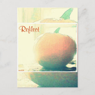 These Quiet Seasons October Pumpkin Postcard