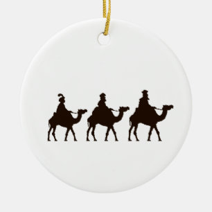 These Three Kings of Orient Are Christmas Drawing Ceramic Ornament