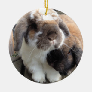 These two will bring much furriness to your tree ceramic ornament