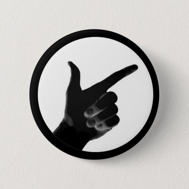 TheseGuys Pointing Hand 2 Inch Round Button (Front)