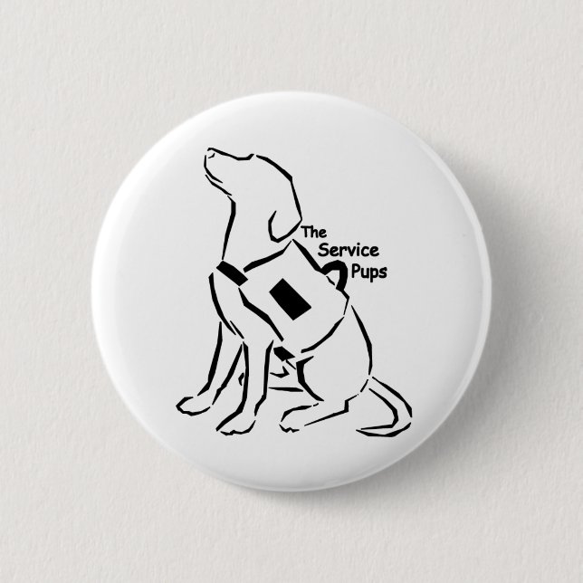 TheServicePups-Button 2 Inch Round Button (Front)