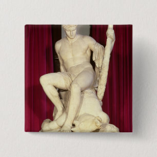 Theseus and the Minotaur, 1782 2 Inch Square Button