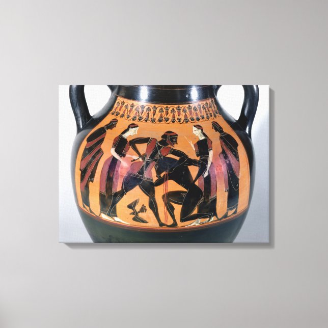 Theseus Fighting the Minotaur Canvas Print (Front)