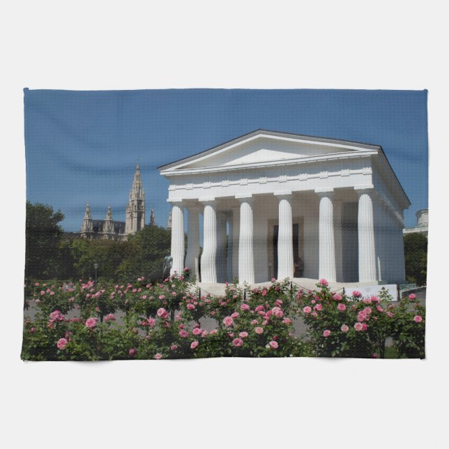 Theseus Temple Vienna Austria Kitchen Towel (Horizontal)