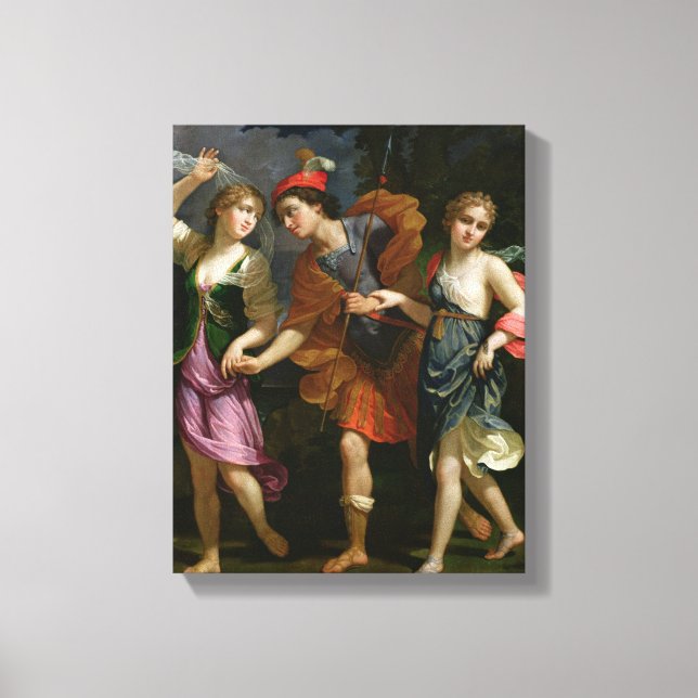 Theseus with Ariadne and Phaedra Canvas Print (Front)
