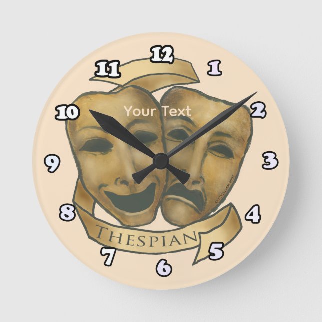 Thespian Actor  Round Clock (Front)