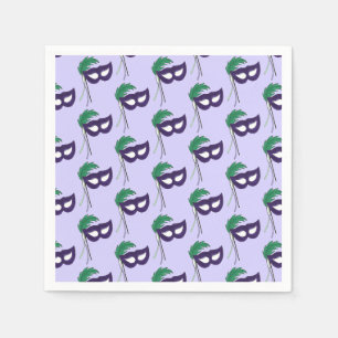 Thespian Drama Theatre Masquerade Mask Mardi Gras Napkin