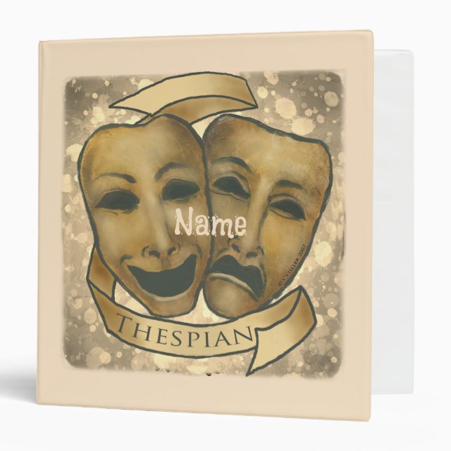 Thespian Masks Actor binder (Front/Inside)