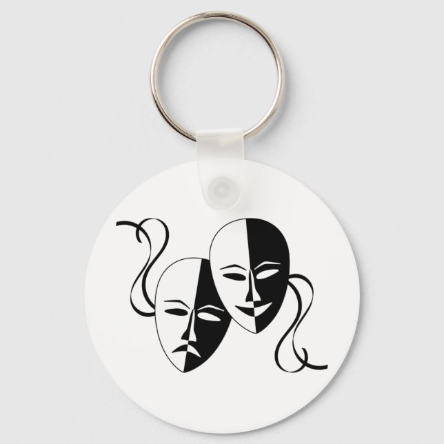 Thespian Masks Keychain (Front)