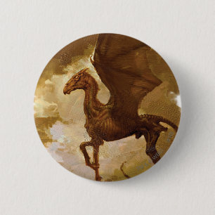 Thestral 2 Inch Round Button