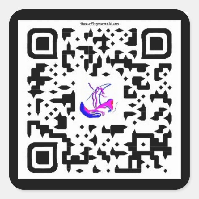 #thesurfingmermaid #SWAG@MAGHIE.ORG Square Sticker (Front)