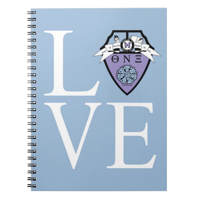 Theta Nu Xi LOVE Notebook (Front)