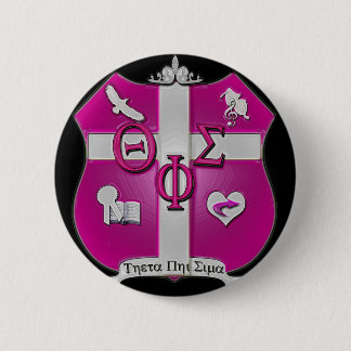 theta phi sigma shield 2 inch round button