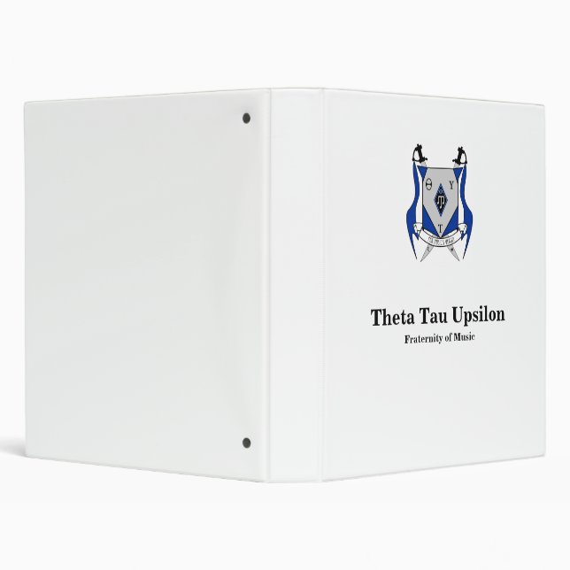 Theta Tau Upsilon 3 Ring Binder (Background)
