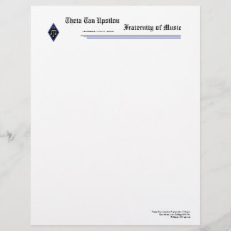 Theta Tau Upsilon Letterhead