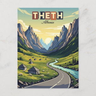 Theth Albania Travel Postcard