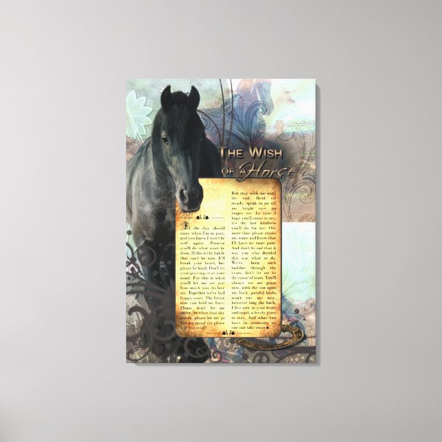 TheWishOfAHorse - Toile imprimée (Recto)
