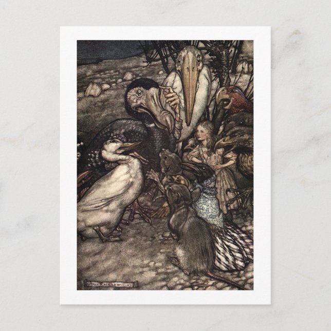 They all crowded round postcard (Front)