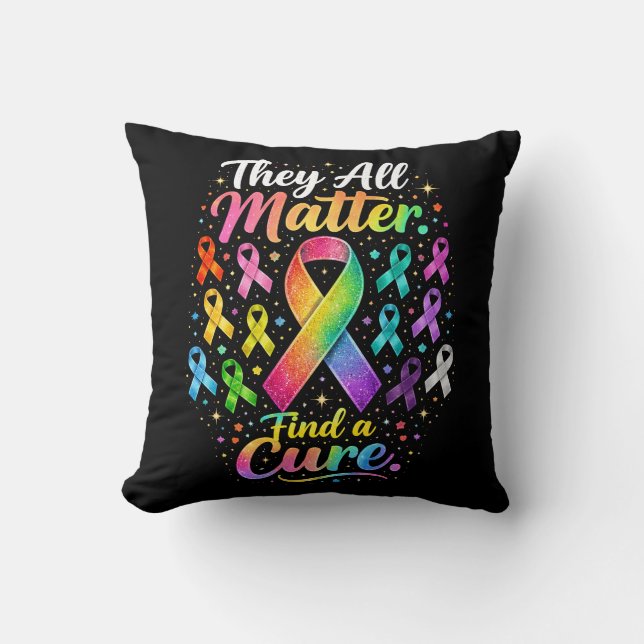 They All Matter Throw Pillow (Front)