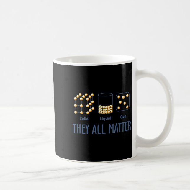 They All Solid Liquid Gas Fun Science Coffee Mug (Right)