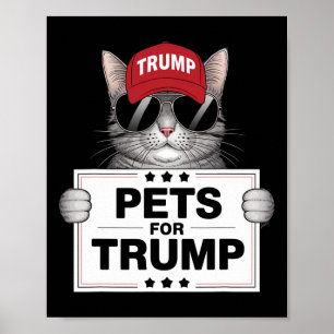 They Are Eating The Cats Trump Save Our Pets  Poster