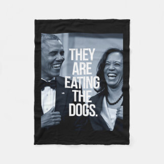 They Are Eating The Dogs Fleece Blanket