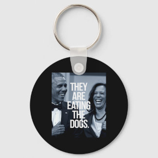 They Are Eating The Dogs Keychain