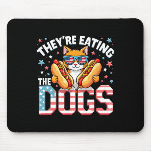 They Are Eating The Dogs The Cats The Pets Funny T Mouse Pad