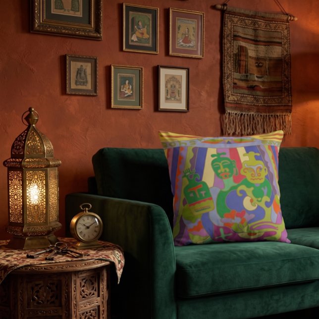 They are Here Throw Pillow (Creator Uploaded)