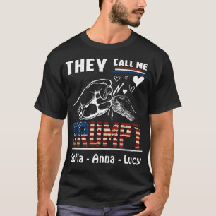 They Call Me Grumpy Old Veteran Granddad Grandkids T-Shirt