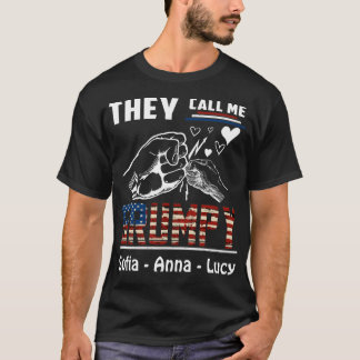 They Call Me Grumpy Old Veteran Granddad Grandkids T-Shirt