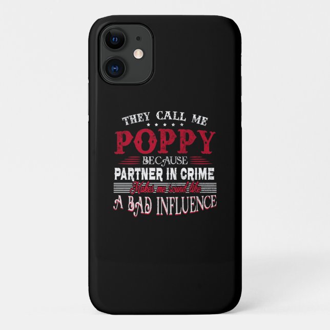 They Call Me Poppy Father Day Gift Case-Mate iPhone Case (Back)