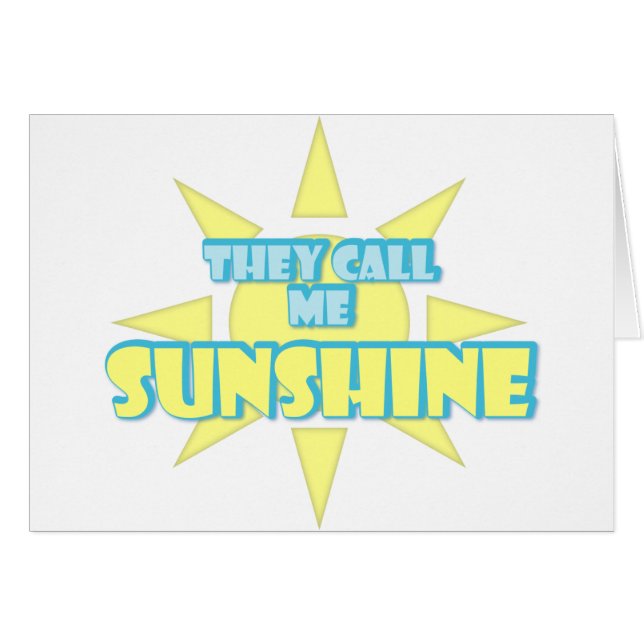 They Call Me Sunshine (Front Horizontal)