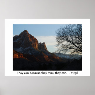 They can because they think they can poster