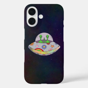 They Come in Peace UFO iPhone 16 Case