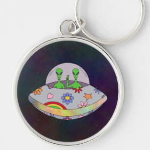 They Come in Peace UFO Keychain