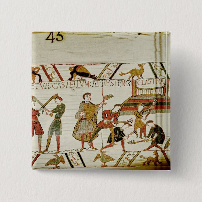 They construct the fortifications 2 inch square button (Front)