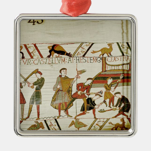 They construct the fortifications metal ornament (Front)