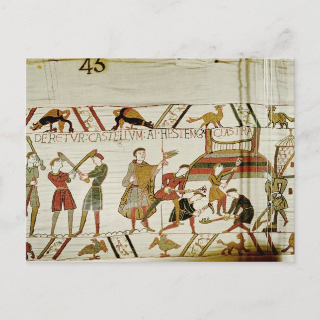They construct the fortifications postcard (Front)