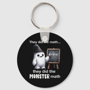 They Did The Monster Math Yeti Funny Halloween Tea Keychain
