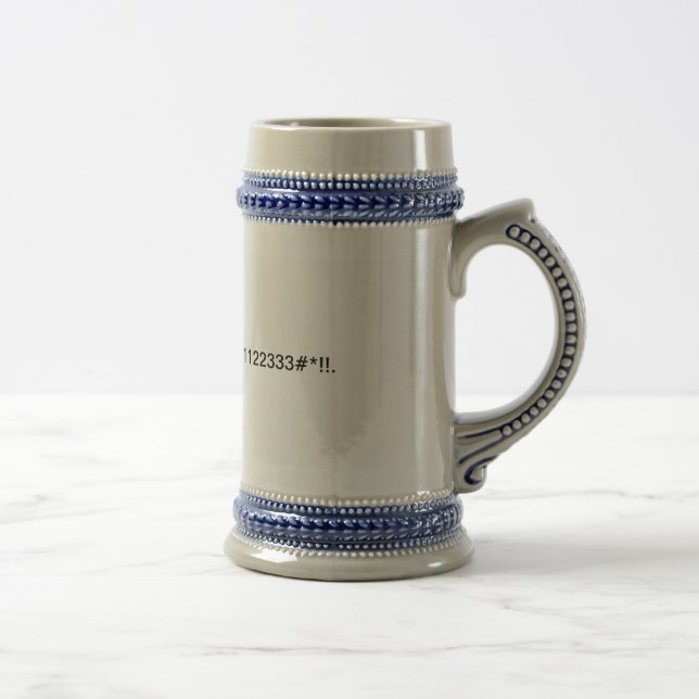They do. beer stein (Right)