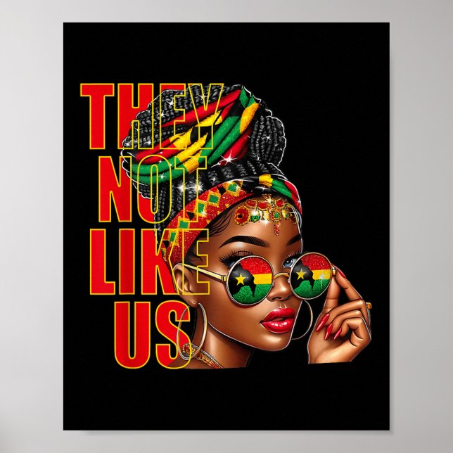 They Dont Like Us Juneteenth 1865 Pride, Black Liv Poster (Front)