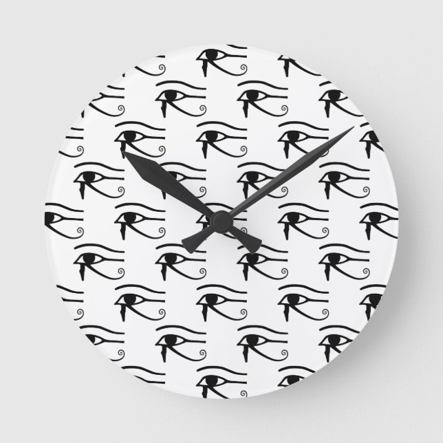 They Eye Of Horus Pattern Round Clock (Front)