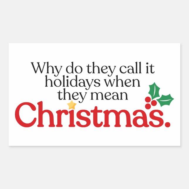 They mean Christmas Sticker (Front)