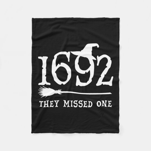 They Missed One Halloween Feminist Witch Trials Wo Fleece Blanket (Front)