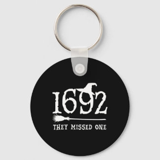 They Missed One Halloween Feminist Witch Trials Wo Keychain