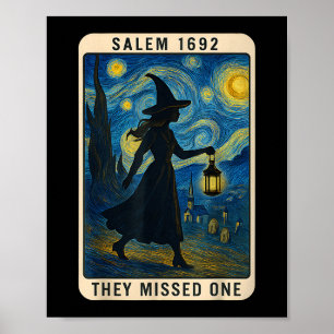 They Missed One Tarot Van Gogh Salem 1692 Hallowee Poster